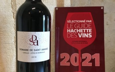 Une étoile au Guide Hachette des vins 2021 pour le rouge millésime 2018 DSA du Domaine de Saint Amand