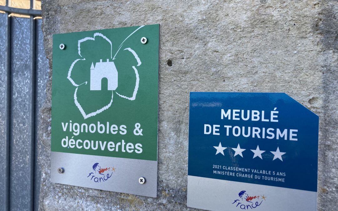 Le Domaine de Saint Amand récompensé pour son offre oenotouristique : obtention du label Vignobles & Découvertes et classement 4* pour son meublé de tourisme ( 6 personnes )