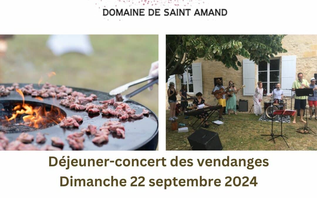 Dimanche 22 septembre : Déjeuner-concert des Vendanges 2024
